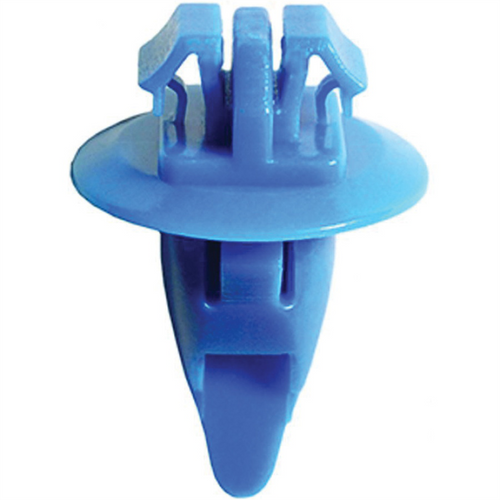 AUVECO 20390 Fender Molding Clip, 17 mm Dia Head x 17 mm L Stem, Nylon, Blue