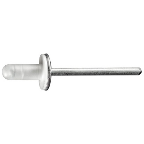 AUVECO 20626 Specialty Rivet, 3/16 in Dia x 1/8 to 5/16 in Grip Range, Aluminum Rivet/Steel Mandrel