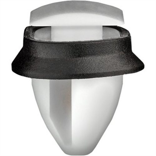 AUVECO 22432 Body Side Moulding Clip with Sealer, (11 x 12 mm) Dia Top x (15 x 19 mm) Dia Bottom Head, Nylon, White