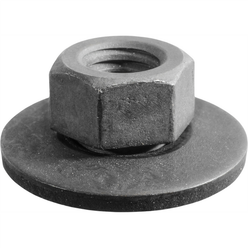 AUVECO FREE SPINNING WSHR NUT M6-1.0 19MM WSHR O.D.