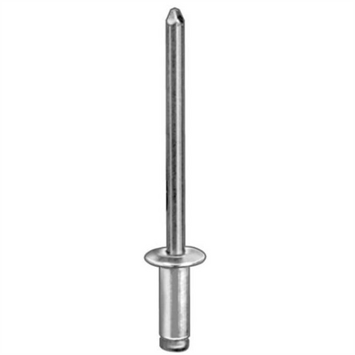 AUVECO 8880 Dome Head Blind Pan-L Rivet, 1/8 in Dia, Steel Rivet/Mandrel, Silver