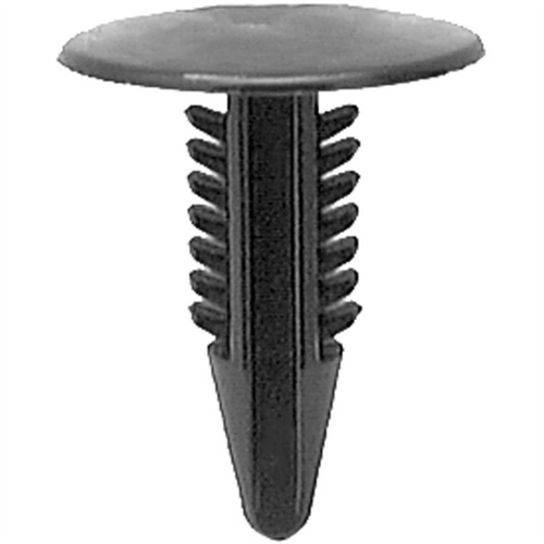 AUVECO AP12731 Single Head Type 1 Seat Back Retainer, 25/32 in Dia Bottom Head, Nylon, Black