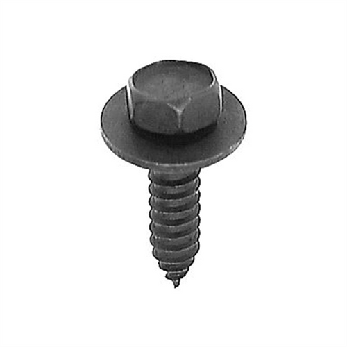 AUVECO AP12339 Hex Head Sems A/AB Point Tapping Screw, M6.3 - 1.81 Screw x 25 mm L x 10 mm Across Flats, Phosphate