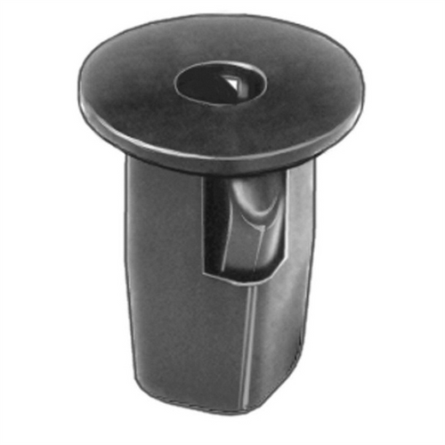 AUVECO AP19194 Front and Rear Wheel Fender Liner Screw Grommet, #12 Screw x 16 mm Dia Head, Nylon, Black