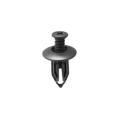 AUVECO AP16835 Screw-Type with Closed End Rear Bumper Fascia Retainer, 27/32 in Dia Head, Nylon, Black