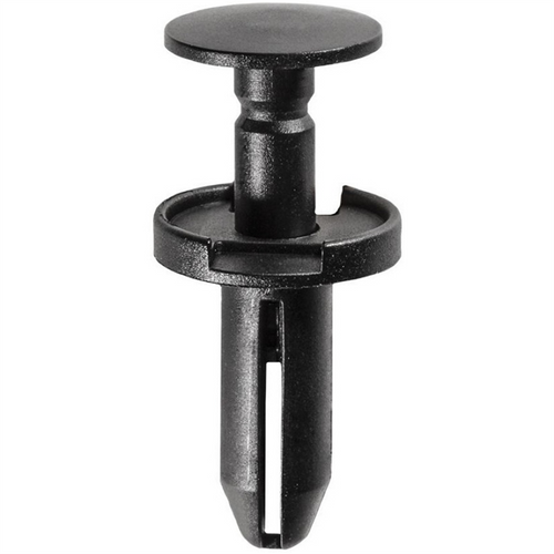 AUVECO AP19422 Push-Type with Drive Pin Fascia Retainer, 23/32 in Dia Head x 29/32 in L Stem, Nylon, Black AUVECO AP19422 Push-Type with Drive Pin Fascia Retainer, 23/32 in Dia Head x 29/32 in L Stem, Nylon, Black