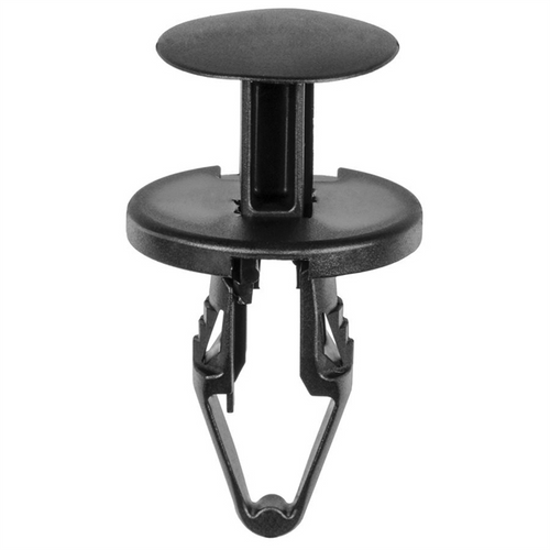AUVECO AP20889 Push-Type with Closed End Type 3 Cowl Vent and Fender Retainer, 20 mm Dia Head x 21 mm L Stem, Nylon