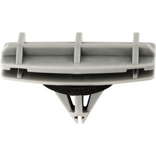 AUVECO 20887 Fender Flare Molding Clip, (14 x 38 mm Top x 16 x 38 mm Bottom) Head x 15 mm L Stem, Nylon, Gray