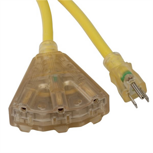 Bayco 25' Triple-Tap 12/3 Pro Ext Cord with Lighted End Bayco 25' Triple-Tap 12/3 Pro Ext Cord with Lighted End