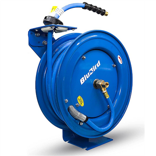 BluBird BluBird Air Hose on 18 Gauge Reel 3/8 in. x 75 ft. BluBird BluBird Air Hose on 18 Gauge Reel 3/8 in. x 75 ft.