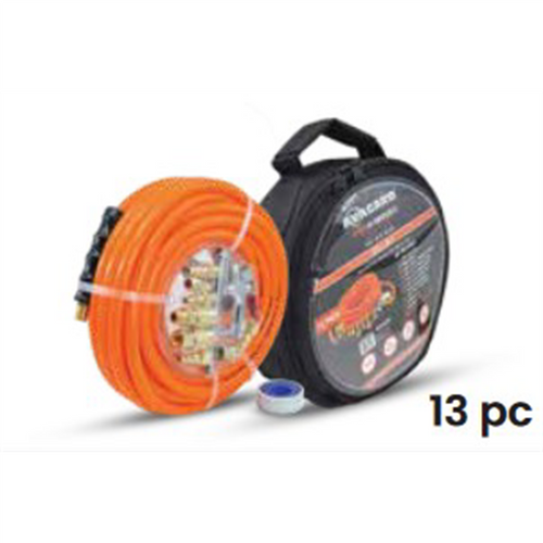 BluBird 3/8" x 50' PVC 13pc Air Hose Kit BluBird 3/8" x 50' PVC 13pc Air Hose Kit