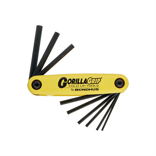 Bondhus Corp. HEX GORILLAGRIP FOLD UP SET SIZES .050 THRU 3/16" Bondhus Corp. HEX GORILLAGRIP FOLD UP SET SIZES .050 THRU 3/16"