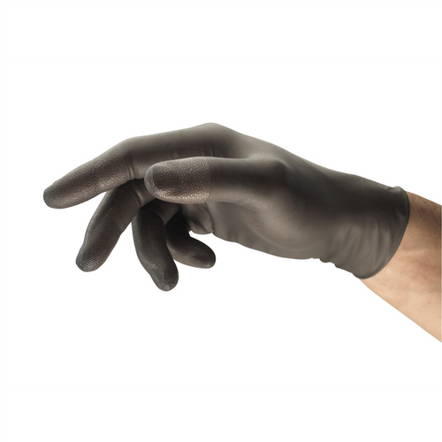 Ansell Ansell TouchNTuff 93-250 Grey Nitrile Exam Gloves with Ansell Grip, Powder-Free, 5mil, 9.5-Inch, Medium (Pack of 100)