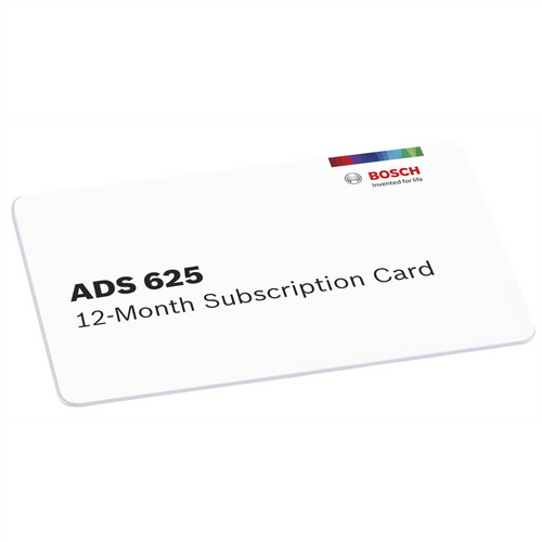 Bosch ADS 625 12-Month Software Subscription Bosch ADS 625 12-Month Software Subscription