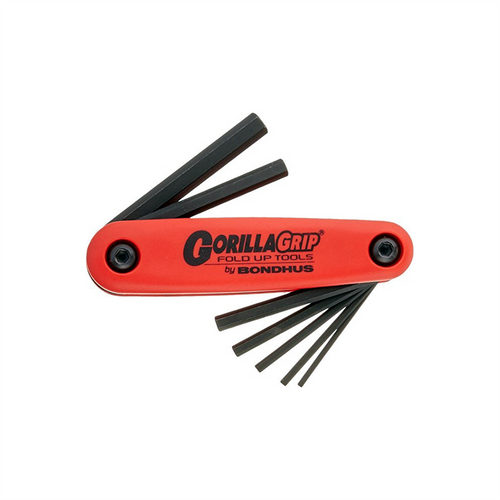 Bondhus Corp. HEX GORILLAGRIP FOLD UP SET-7 SIZES 1.5 THRU 6MM Bondhus Corp. HEX GORILLAGRIP FOLD UP SET-7 SIZES 1.5 THRU 6MM