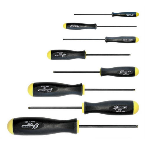 Bondhus Corp. 8-Piece Hex Ball End Screwdriver Set Bondhus Corp. 8-Piece Hex Ball End Screwdriver Set