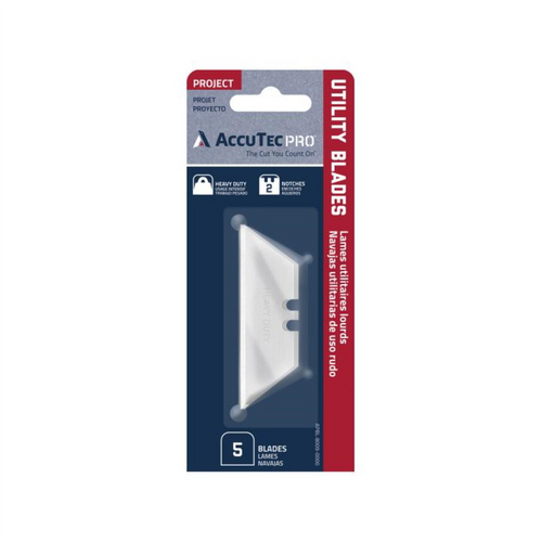 AccuTec Pro AccuTec Pro Utility Blade .024 HD 1074 2-Notch 5BL/CD (10CD/CT, 10CT/CA)