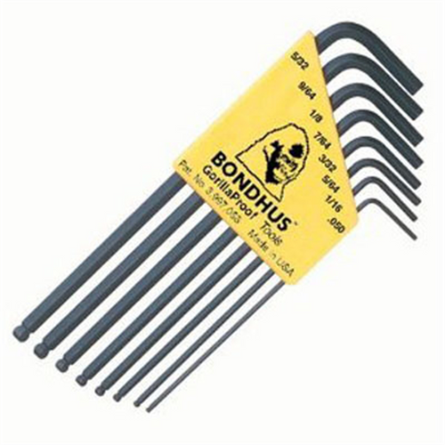 Bondhus Corp. 8PC BALL HEX L-WR SET