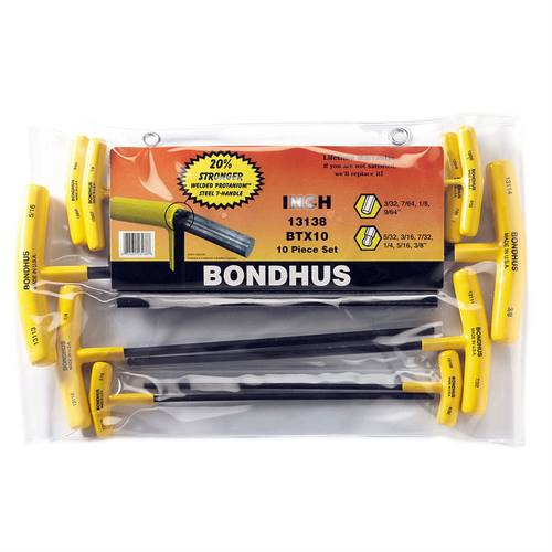 Bondhus Corp. 6pc Set BallDrv T-Hnds 5/32-3/