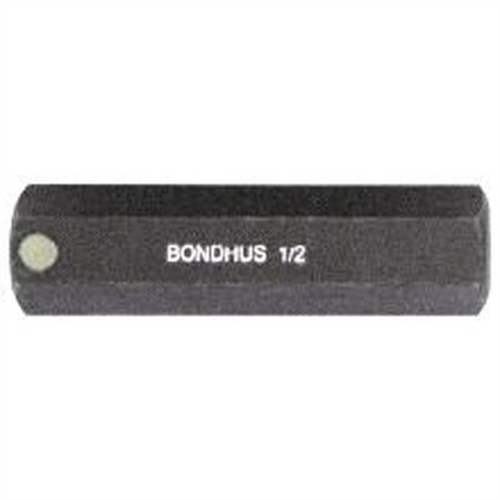 Bondhus Corp. 3/16" Hex Bit, 6" Length
