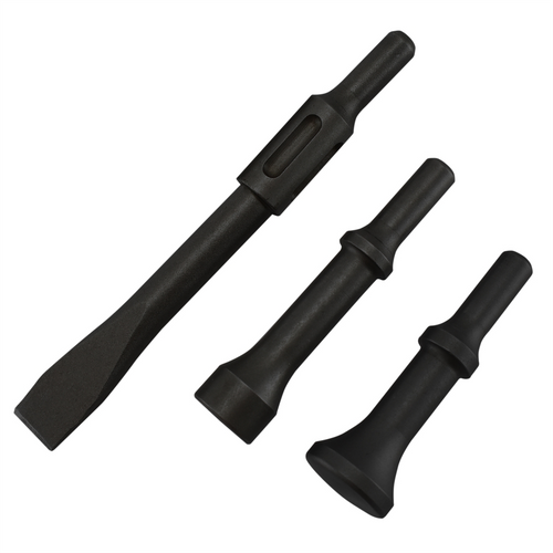 Astro Pneumatic Chisel and Hammer Bit 3-Piece Set with .498 Shank