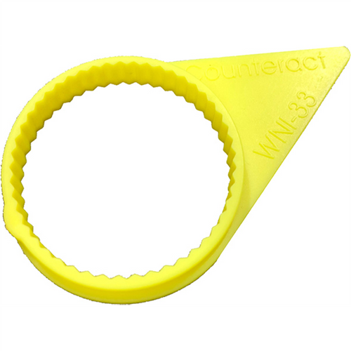 Counteract 33mm Loose Wheel Nut Indicator - Yellow (100-pack)