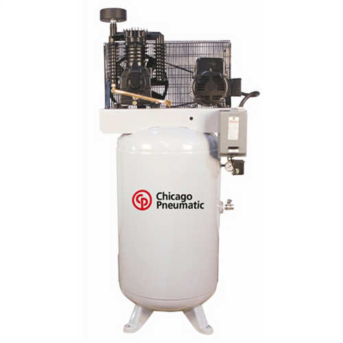 Chicago Pneumatic 10 HP 3 Phase 120 Gal Vertical Tank