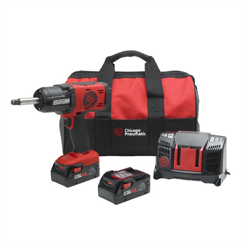 Chicago Pneumatic 20V 1/2" CORDLESS IMPACT 2" ANVIL KIT-4AH VERSION Chicago Pneumatic 20V 1/2" CORDLESS IMPACT 2" ANVIL KIT-4AH VERSION