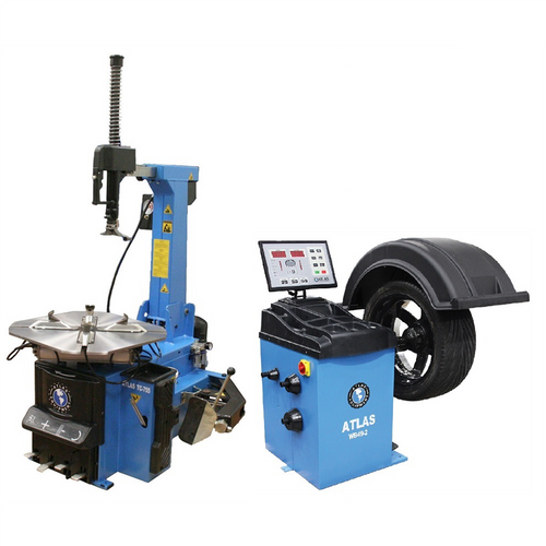 Atlas Automotive Equipment Atlas Equipment TC755 Rim Clamp Tire Changer + WB49-2 Wheel Balancer Combo Package (WILL CALL)