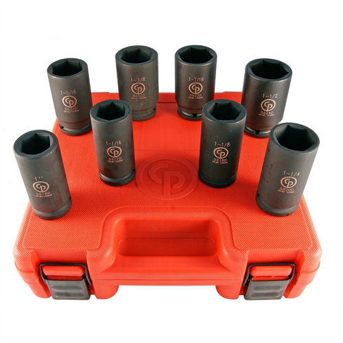 Chicago Pneumatic SS6008D 3/4" DRIVE 8PC SAE DEEP IMPACT SOCKET SET Chicago Pneumatic SS6008D 3/4" DRIVE 8PC SAE DEEP IMPACT SOCKET SET