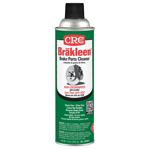 CRC Industries Brakleen Brake Parts Cleaner, Non-chlor, Low VOC, 14 oz. Aresol, (12-Pk.) RESTRICTED IN: CA, CO, CT, DE, MD, NH, RI, PARTs OF UT
