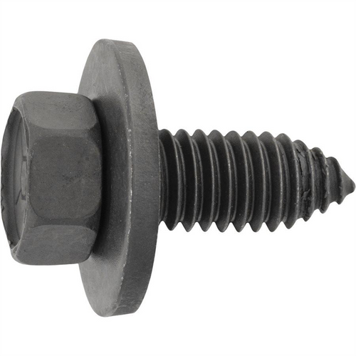 AUVECO 11109 Hex Head Sems CA Point Body Bolt, 3/8 in - 16 TPI x 1 in L x 9/16 in Across Flats, Phosphate