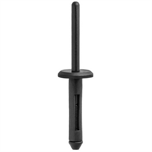 AUVECO 13755 Type 1 Rivet, 13/64 in Dia Hole x 1 in L x 2 in OAL x 15/64 to 25/64 in Grip Range, Nylon, Black