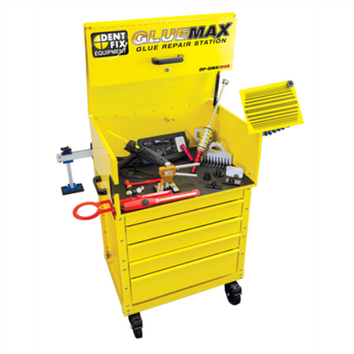 Dent Fix Multiple cold and hot glue pulling options to repair damage in automotive steel and aluminum panels while preserving OEM coatings and interior integrity.