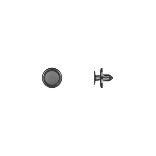 Disco Automotive Hardware 9465PK Push-Type Front Fender Liner Retainer, 10 mm L Stem x 9/32 in Hole, Nylon, Black