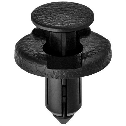 AUVECO 20953 Push-Type with Drive Pin Front Bumper and Radiator Support Retainer, 20 mm Dia Head, Nylon, Black