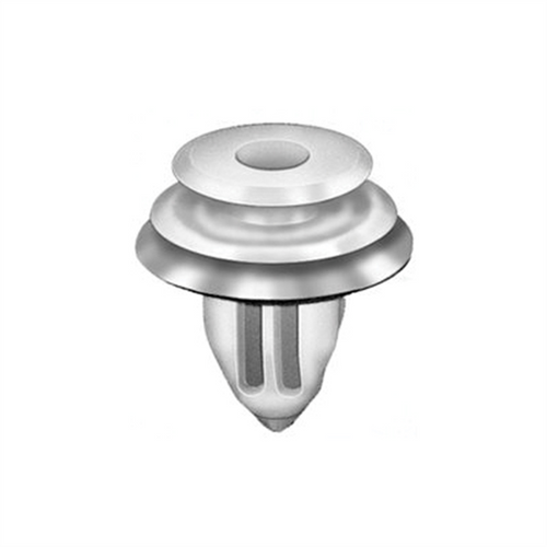 AUVECO 21102 Triple Head Type-10 Door Trim Panel Retainer, Nylon, White