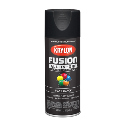 Krylon Fusion PAINT PRIMER Flat Black 12 oz. Krylon Fusion PAINT PRIMER Flat Black 12 oz.