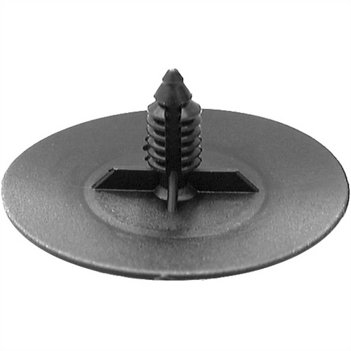 AUVECO AP11130 Single Head Type 1 Hood Insulation Retainer, 2 in Dia Bottom Head, Nylon, Black