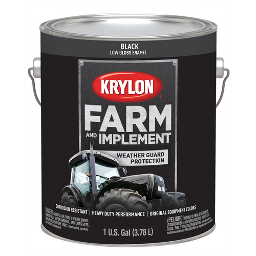 Krylon Low Gloss Black 128 oz. Gal