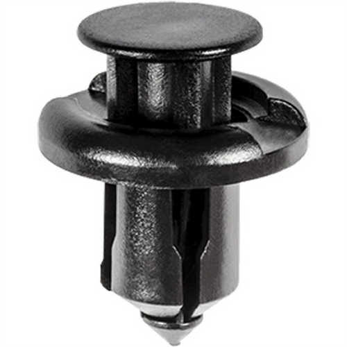 AUVECO AP19233 Push-Type with Drive Pin Front Bumper Retainer, 20 mm Dia Head x 13 mm L Stem, Nylon, Black