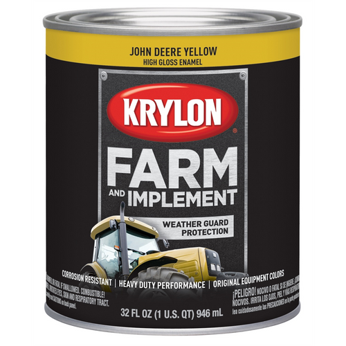 Krylon FARM & IMPLEMENT PAINTS; JOHN DEERE YELLOW; Krylon FARM & IMPLEMENT PAINTS; JOHN DEERE YELLOW;