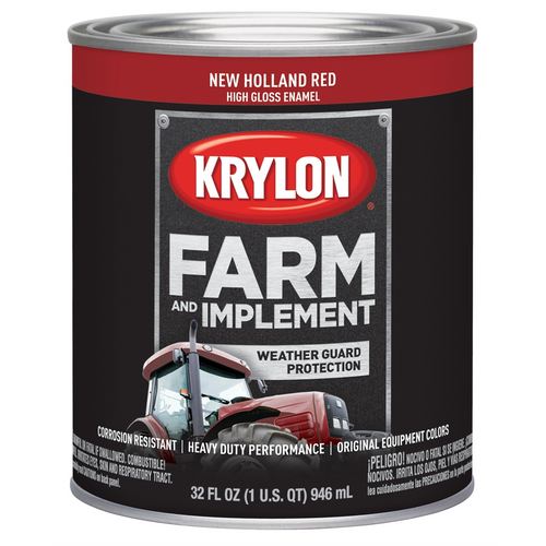 Krylon FARM  PAINTS; NEW HOLLAND RED; 32 OZ. QUART;