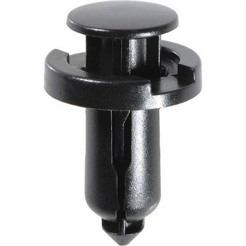 AUVECO AP20564 Push-Type with Drive Pin Front and Rear Bumper Retainer, 20 mm Dia Head x 18 mm L Stem, Nylon, Black