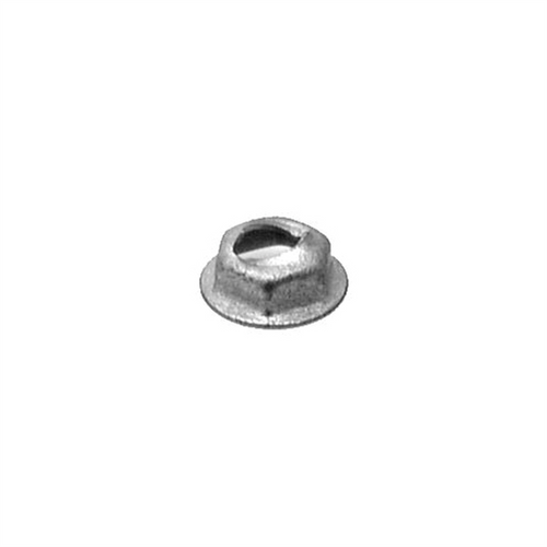 AUVECO AP3404 Hex Washer Thread Cutting Nut, 3/16 in Stud x 3/8 in Across Flats, Zinc