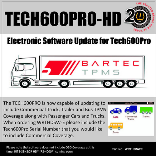 Bartec USA Tech600PRO HD Software Update