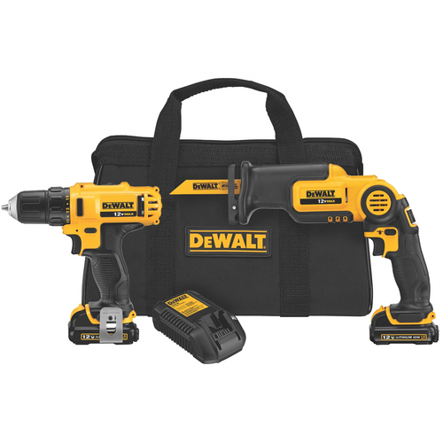 DeWalt 12V MAX Drill/Driver/Recip Saw Combo Kit DeWalt 12V MAX Drill/Driver/Recip Saw Combo Kit