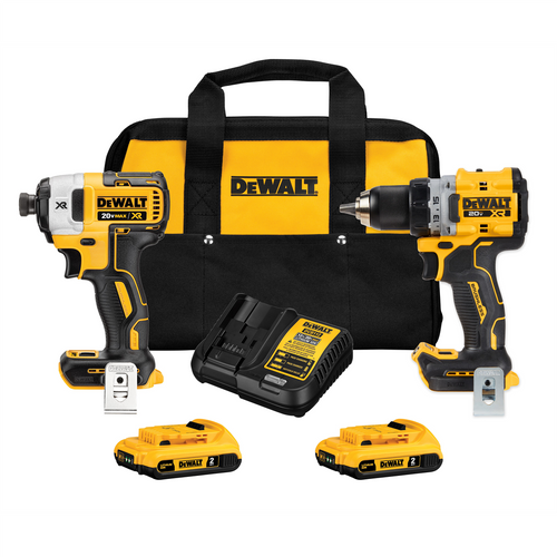 DeWalt 20V MAX XR Cordless 1/2 inch Drill/Driver and 1/4 inch Impact Driver Kit