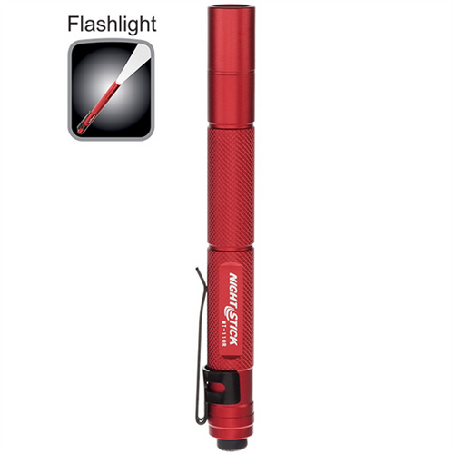 Bayco Mini-TAC Flashlight - Red - 2 AAA Batteries