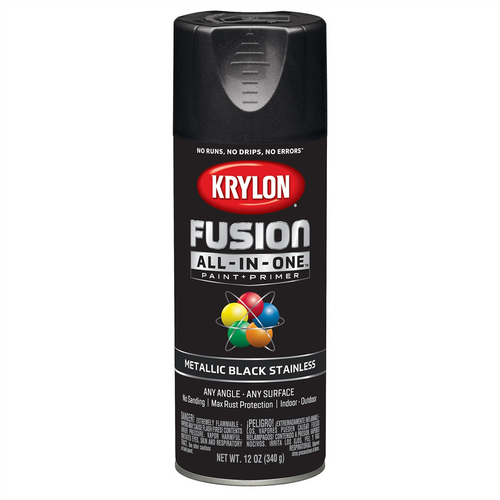 Krylon Metallic Black Stainless 12 oz.